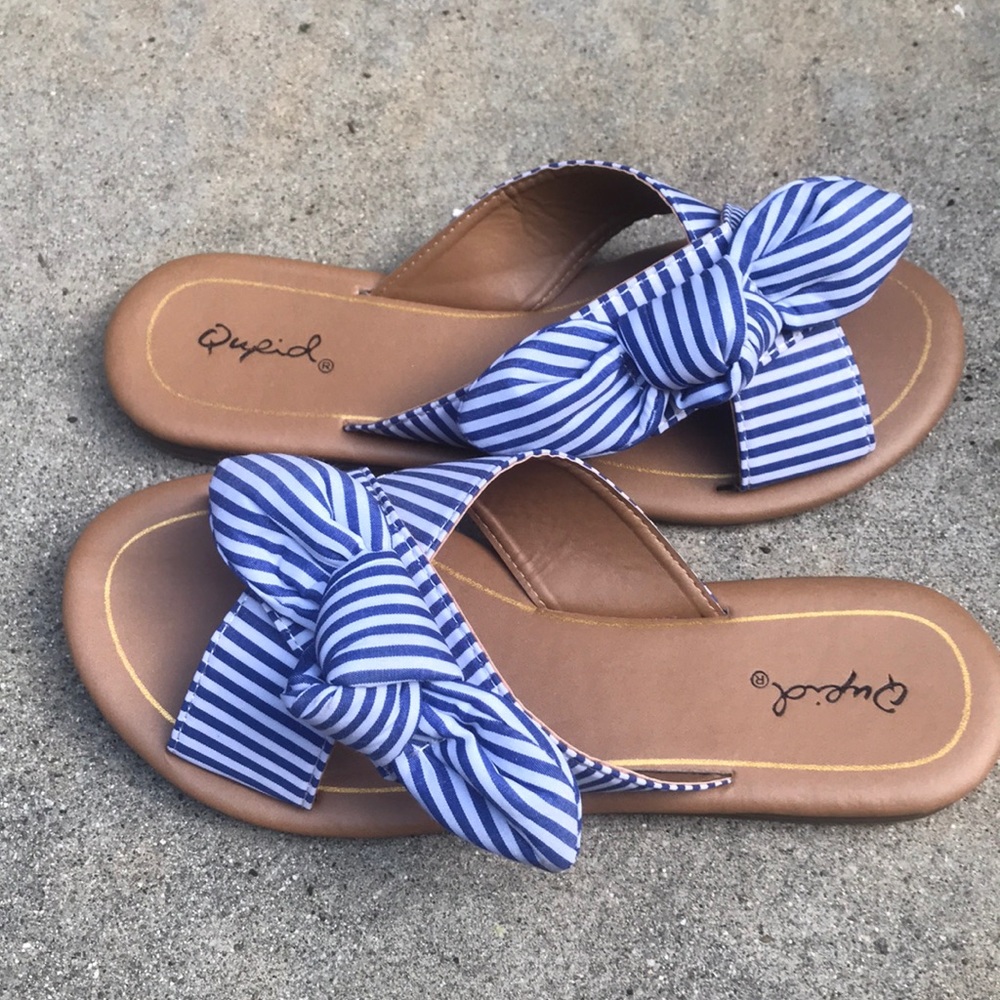 LAST PAIR SIZE 7 Stripped blue/white Slide - Picture 4 of 6